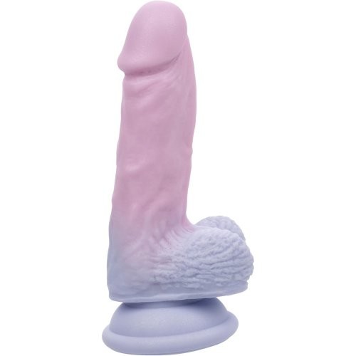 First Time Liquid Silicone Dildo with Balls