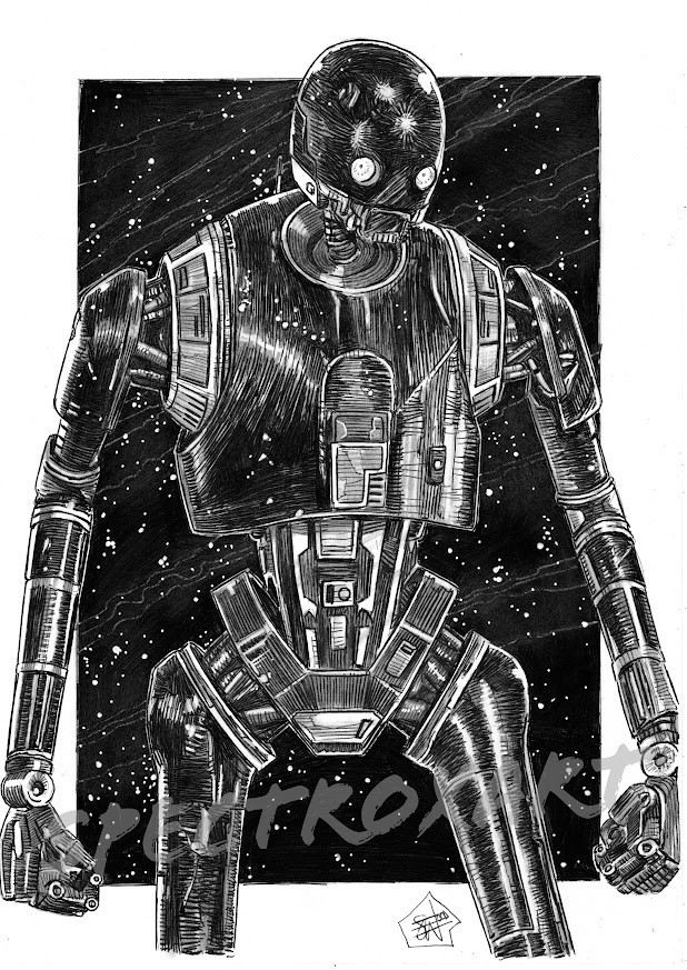 ORIGINAL ART K-2SO" by Spectroxart