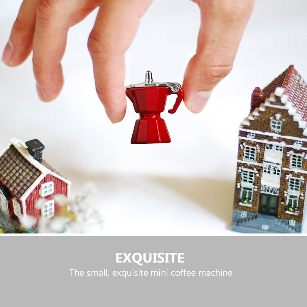 Mini Appliances Figurines Miniature Kitchen Accessories Coffee Machine