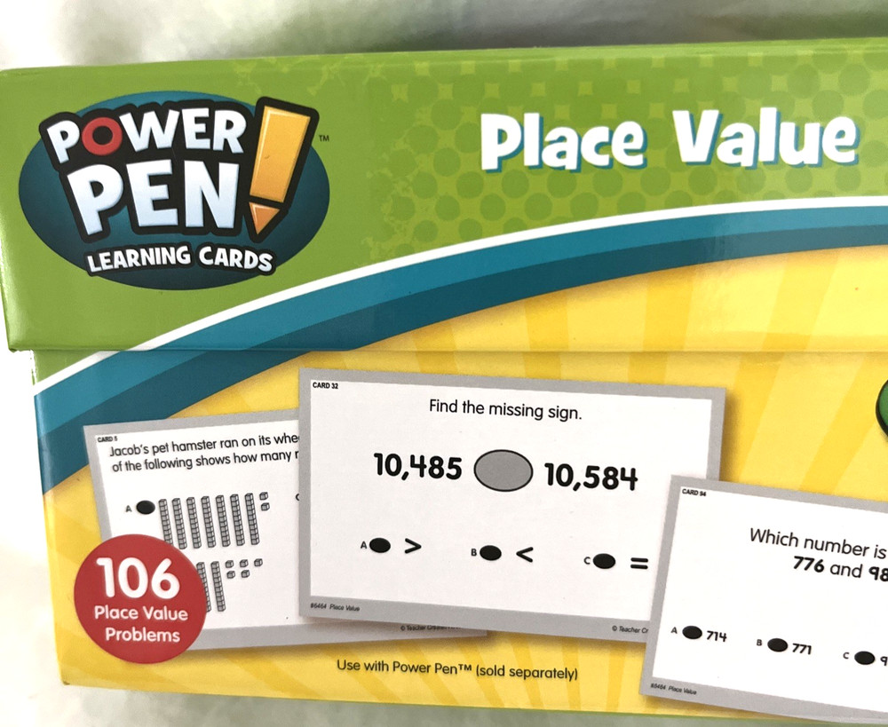 Pen Power Learning Cards Place Value Grades 2-4