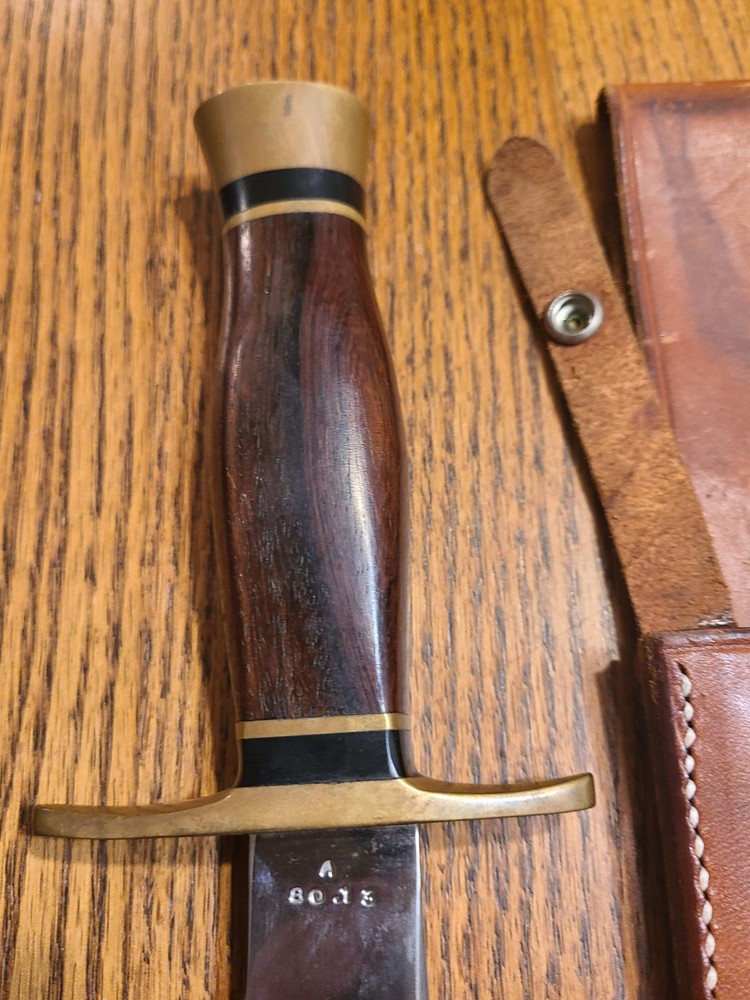 Ralph Bone Fighting Knife. RARE Size. Very Nice. A 8013