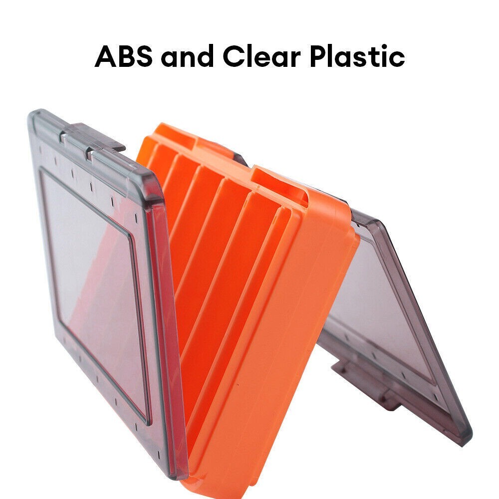 Fishing Tackle Box Lure Waterproof Compartments 2 Layer Storage Hard Case Hook