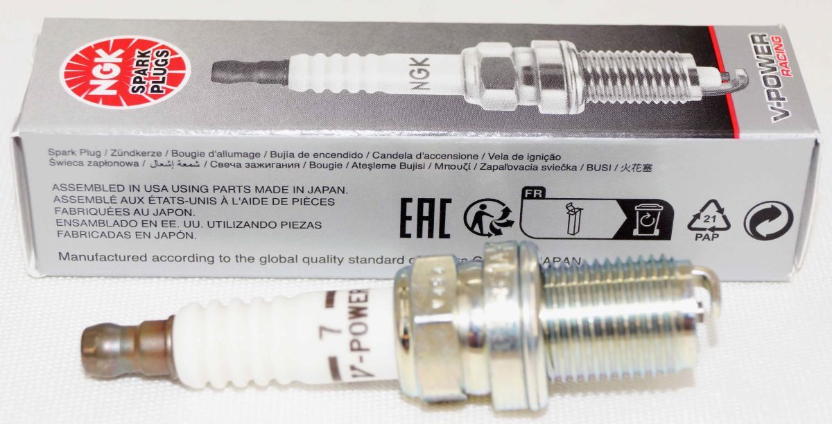 Pack of 8 Genuine NGK 4091 V-Power Racing Spark Plug R5671A7