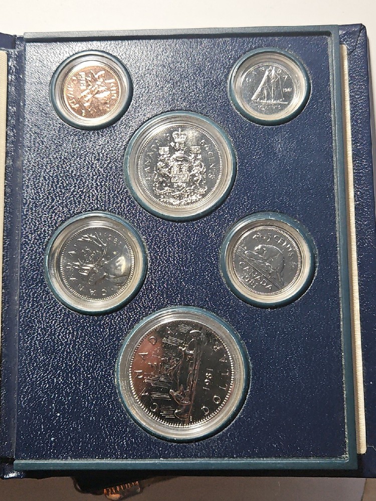 1981 Canada Proof Set, 6 Coins