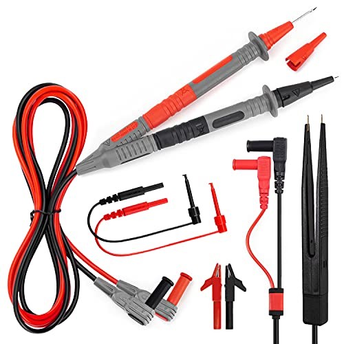 Multimeter Test Lead Set for Electrical Testing, Soft Silicone Test 11PCS