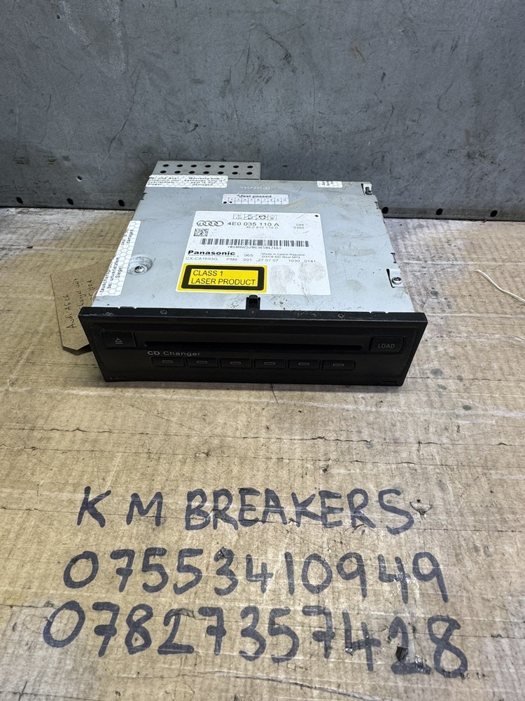 CD Changer Player Unit Audi A6  4E0910110E / 4E0035110A