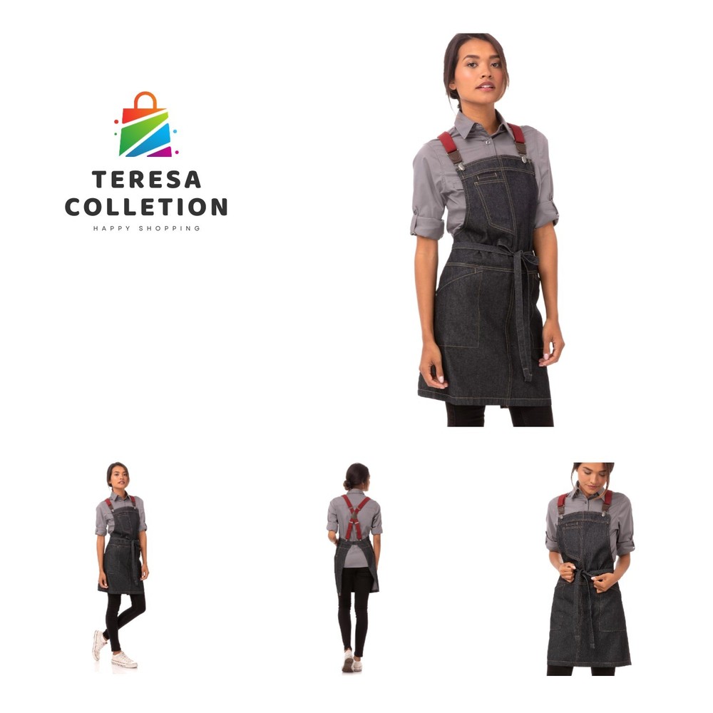 Unisex Berkeley Short Bib Apron