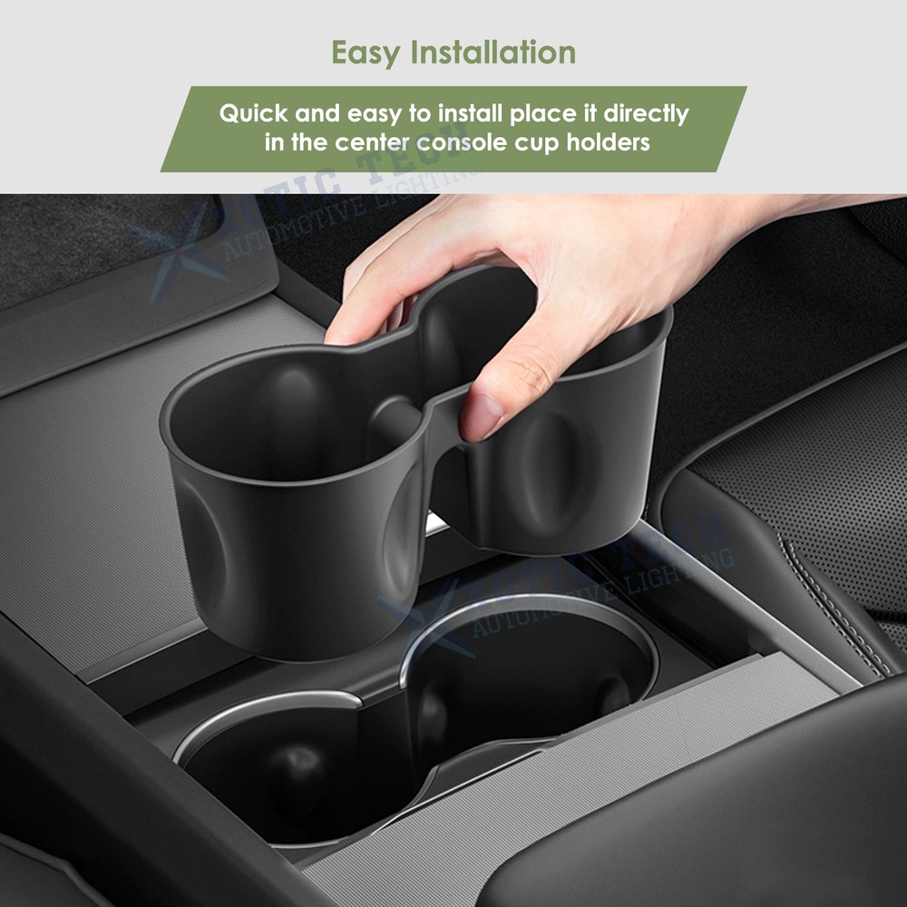 Washable Cup Holder Insert Center Console Drink Holder For Tesla Model Y Juniper