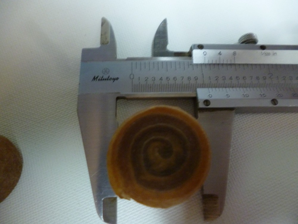 SPLIT HEAD MALLET HAMMER RAWHIDE REPLACEMENT FACE SMALL HEAD 1" TWO PCS.