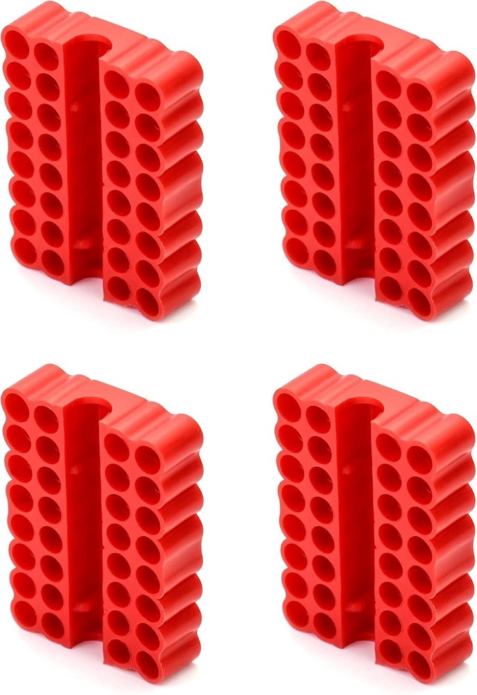 4 Pack Screw Bit Holder Storage Box 33 Hole Hex Bit Organizer
