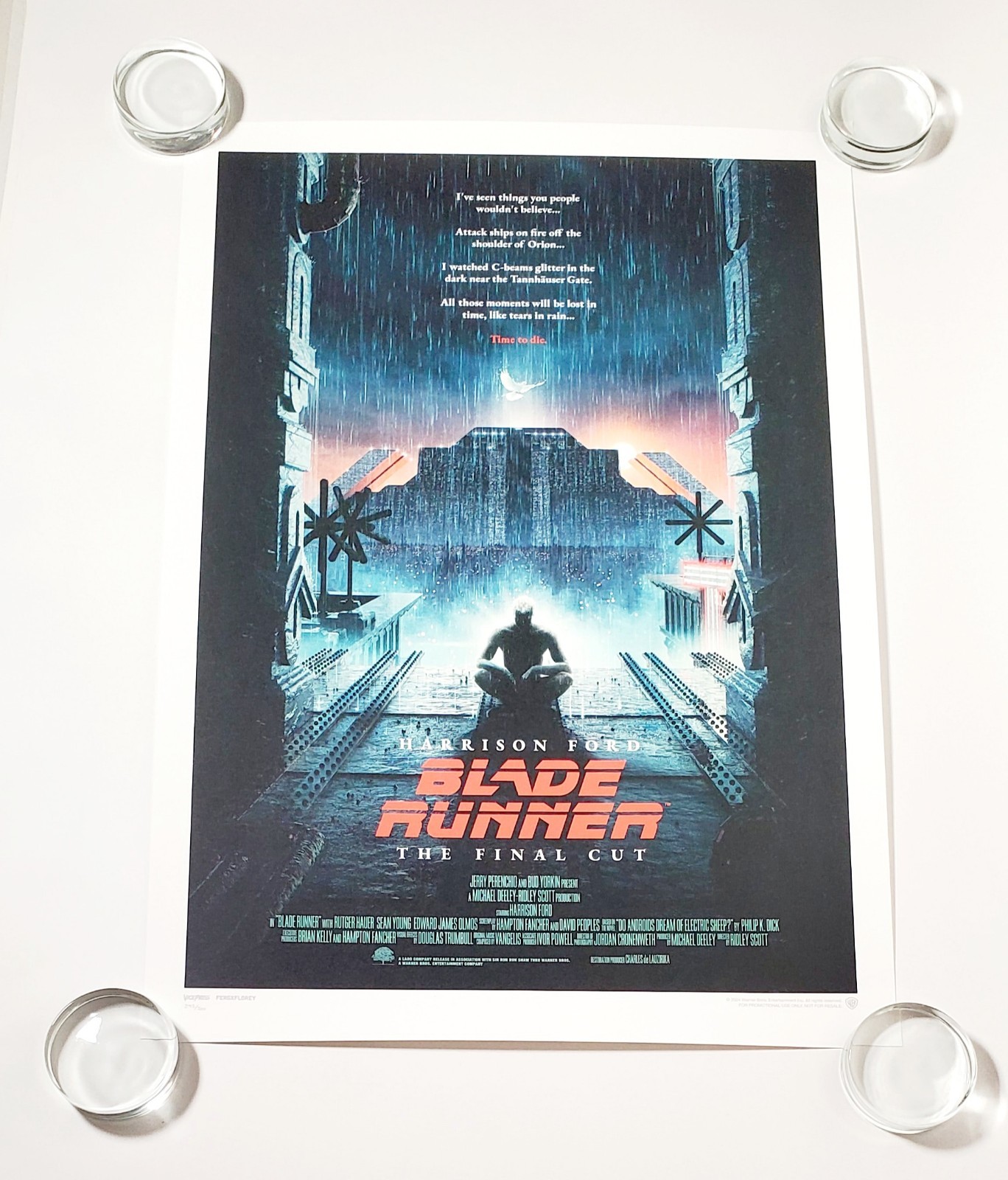 Blade Runner 'The Final Cut' LE Poster The Film Vault Numbered (NEW)