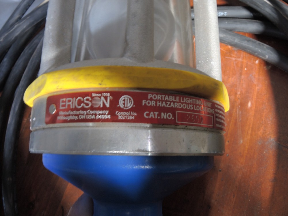 Ericson 2600 Drop LIght Temporary Lighting Hazardous Location Explosion Proof