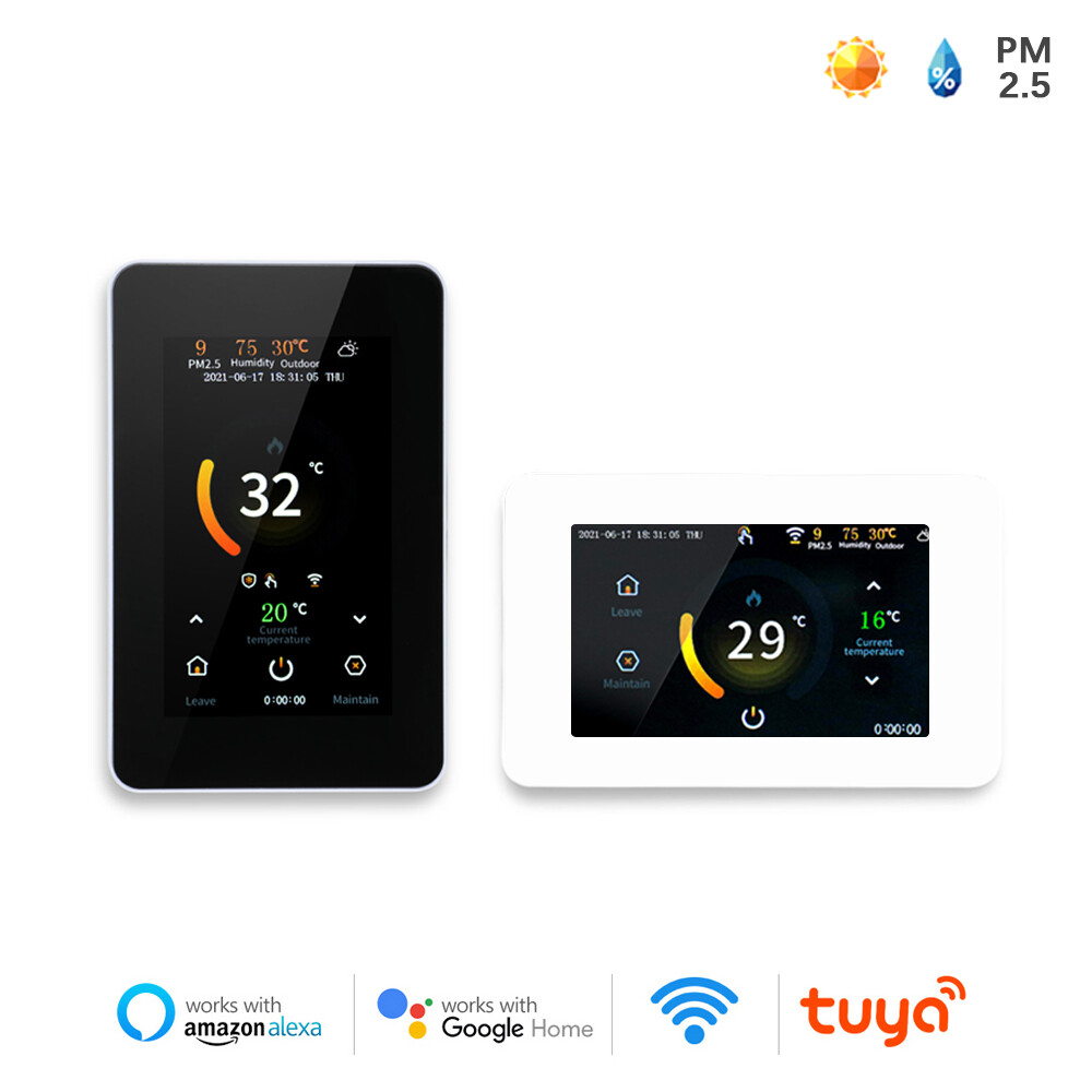 WiFi Smart Thermostat Touch Screen Electric/Water Heating Temperature Controller