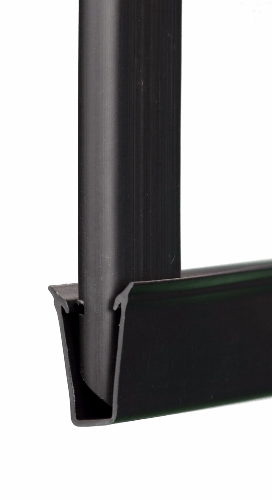 Chain Link Black Double Wall Tube™ Privacy Slat For 6ft High Fence Bottom Lock