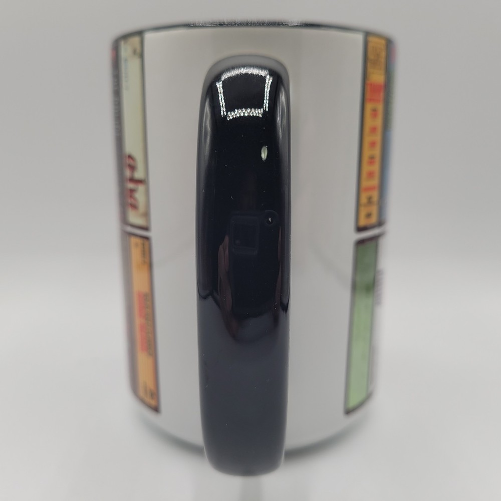 80's Various Artists Retro Albums Collection 15oz Accent Mug NEW