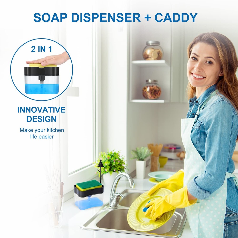 New 2026 Version Premium Quality Dish Soap Dispenser - Countertop Kitchen Soa...