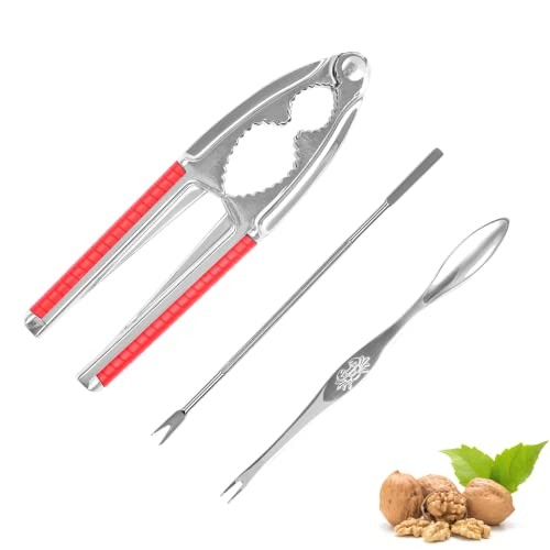 Nut Crackers Walnut Cracker Heavy Duty Shell Cracker Seafood Cracker Walnut Red
