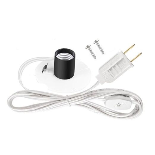 Blow Mold Light Kit Replacement,6 ft E26/E27 Lamp Holder Kit with Switch Fuse