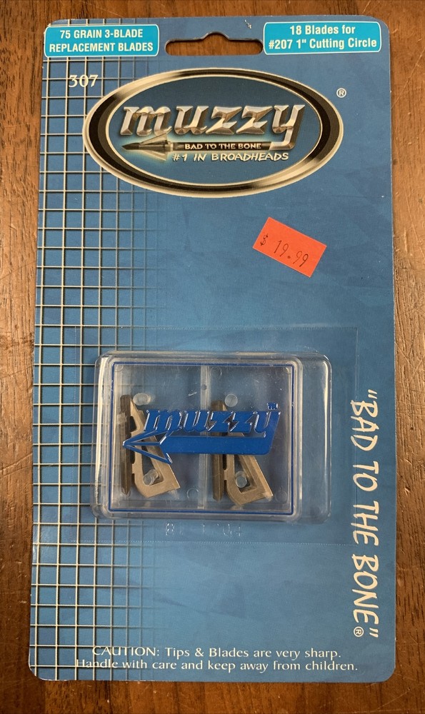 MUZZY 75 GR 3BLD  MODEL (307) Replacement Blades