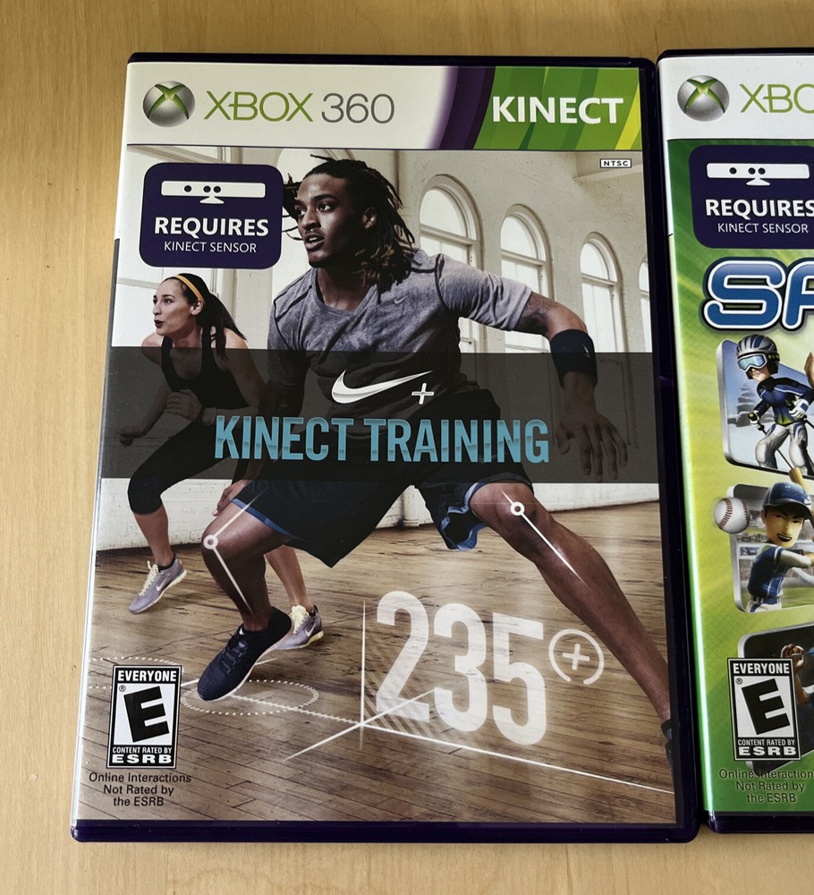 Microsoft Xbox 360 Kinect Motion Sensor Bar Black & 4 games - bundle Just Dance