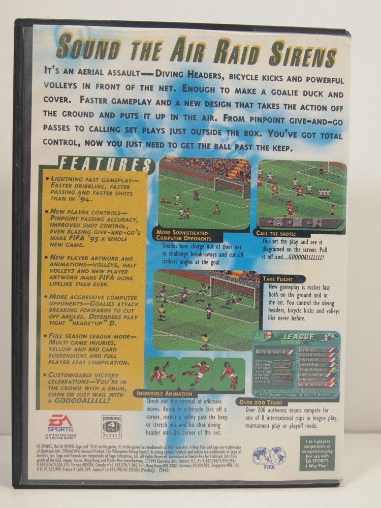 FIFA Soccer 95 Case (SEGA Genesis) Authentic BOX ONLY