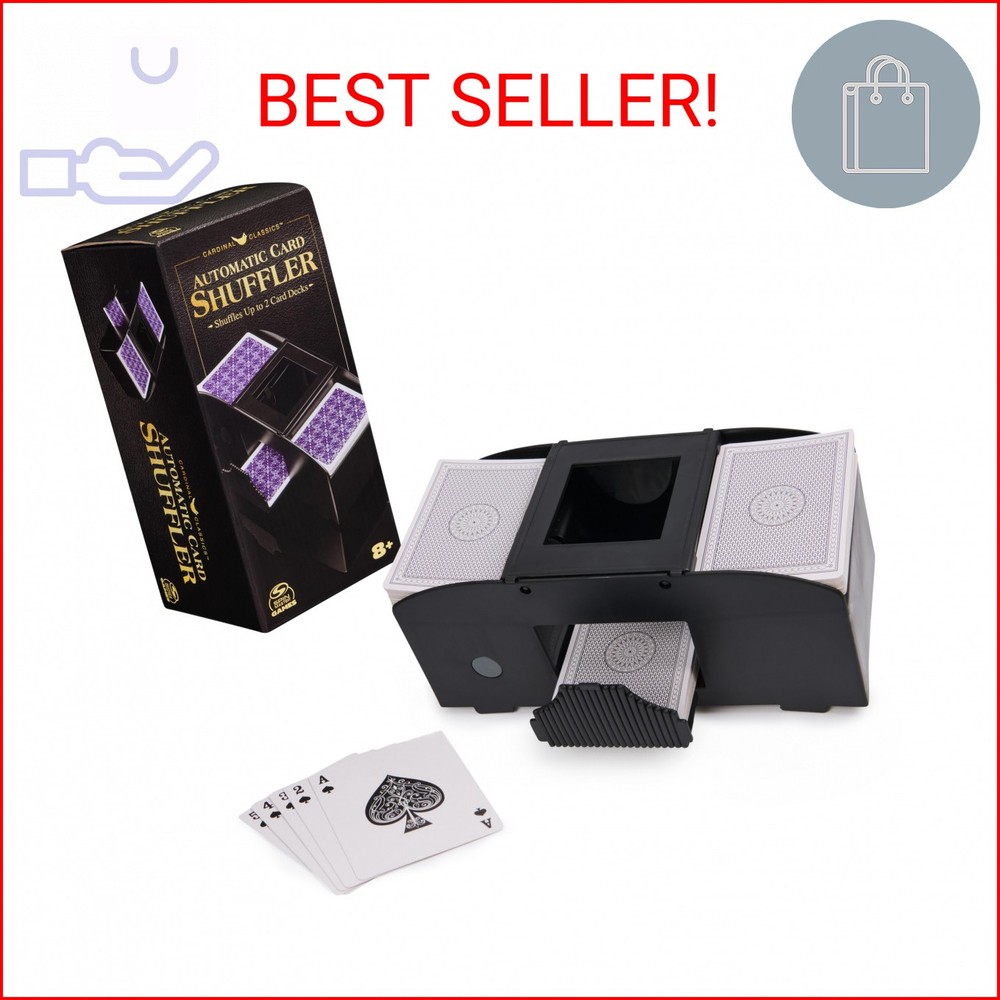 Spin Master Games, Cardinal Classics Premium Automatic Card Shuffler for Poker &