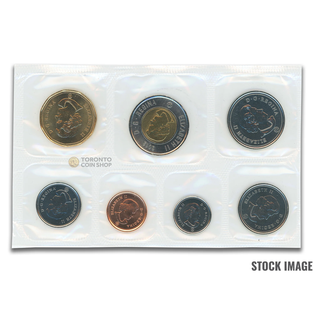Canada 2012 7-Coin PL Proof-Like Mint Coin Set - Envelope + COA