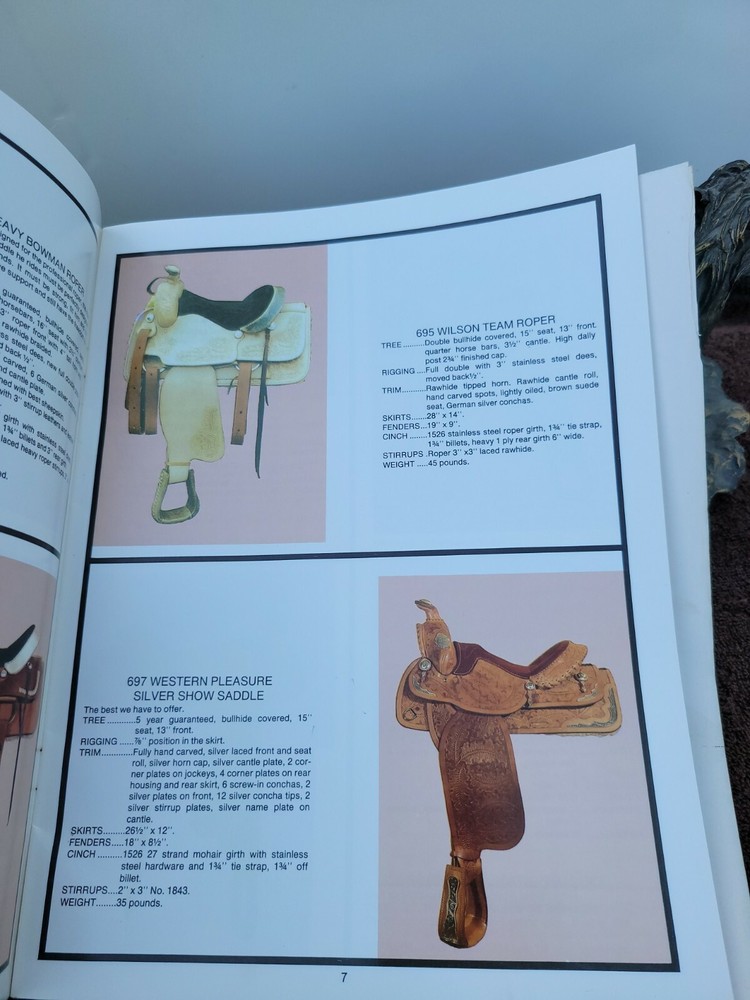 J V Wison Leather Co Saddle catalog #90 1990.