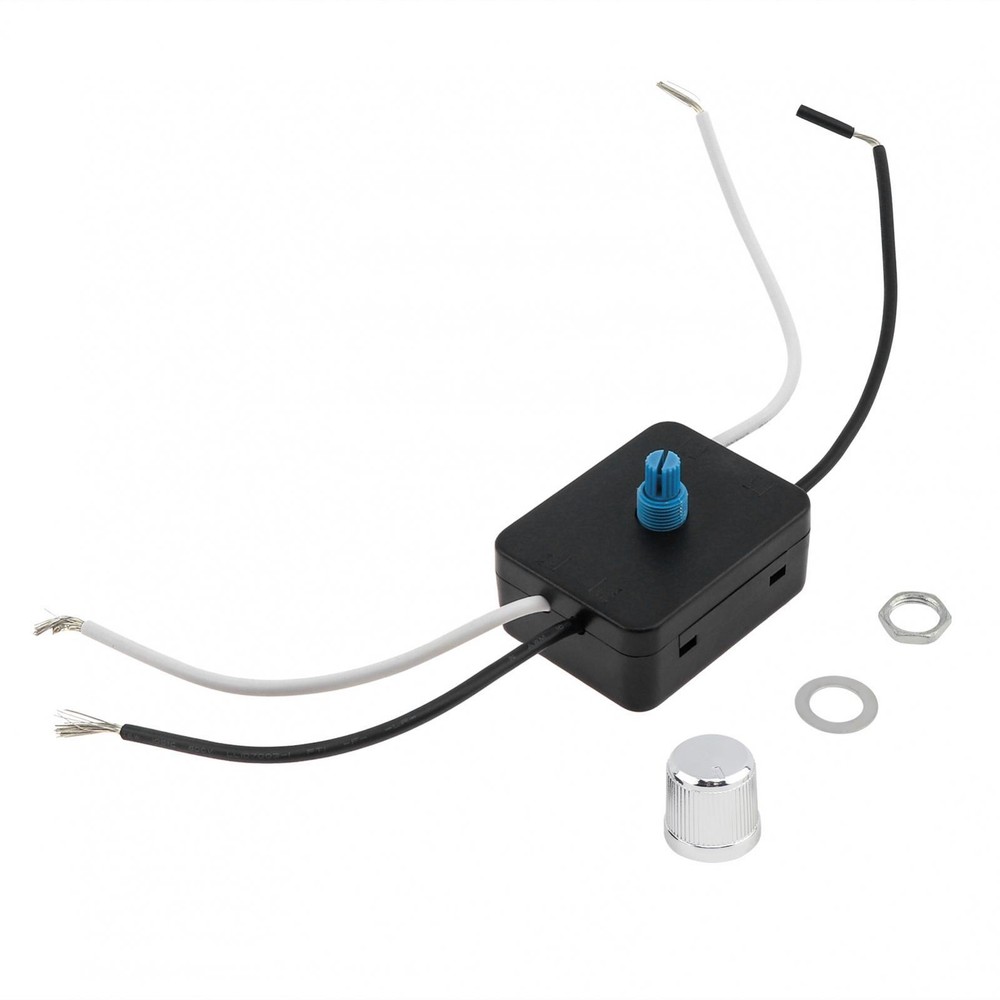 Built-in Dimmer Switch Combo Kit 120V 100W Rotary Canopy Dimmer Switch