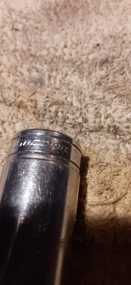 SNAP-ON 3/8" DRIVE 7/8" SAE 6 POINT DEEP WELL SOCKET