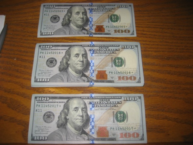 $100 bill (One Hundred Dollar Bill) - 2017A Star Note - CRISP UNCIRCULATED