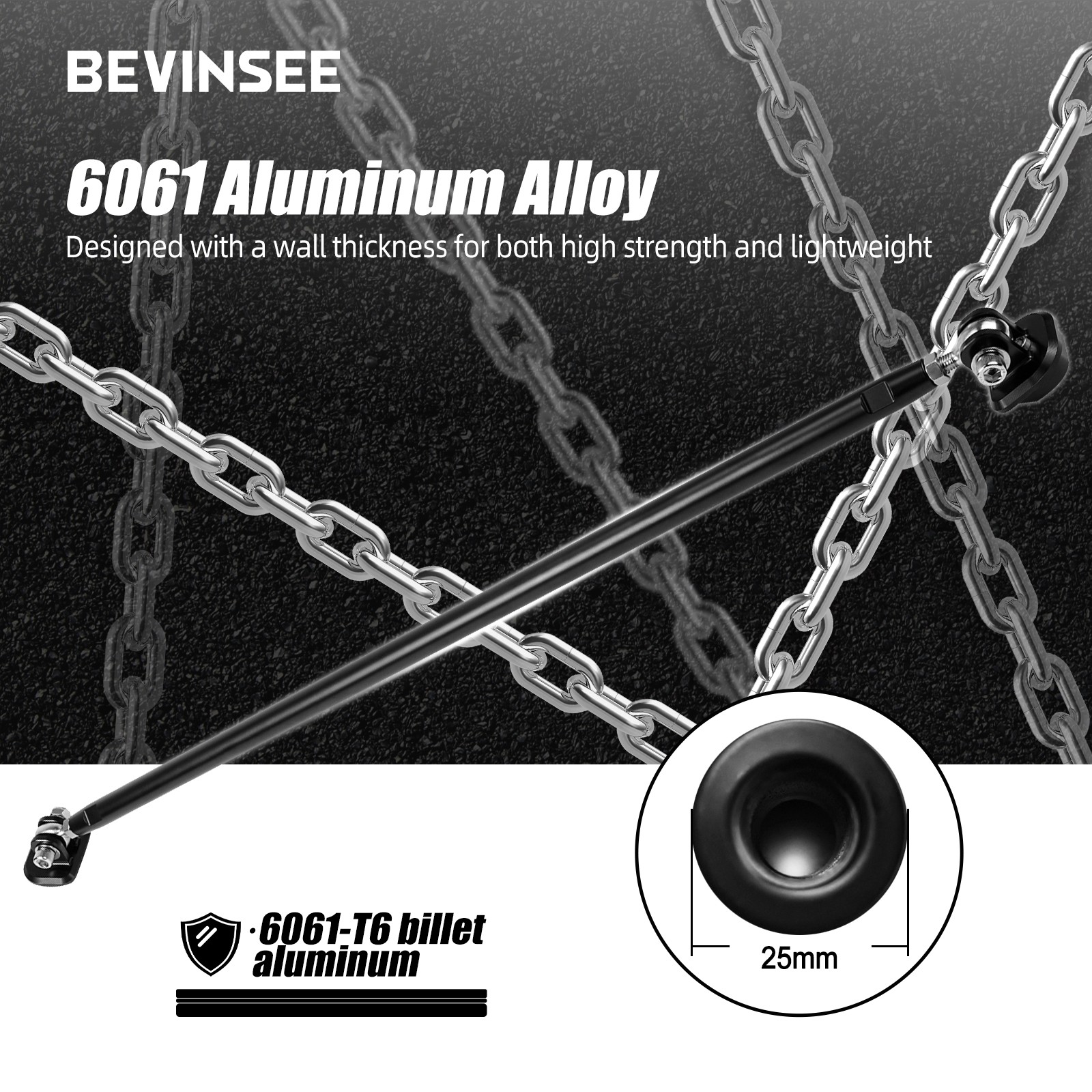 Rear Strut Tower Brace Bar Kit For VW For GTI Golf R MK7 MK7.5 For MQB 2.0T 1.8T