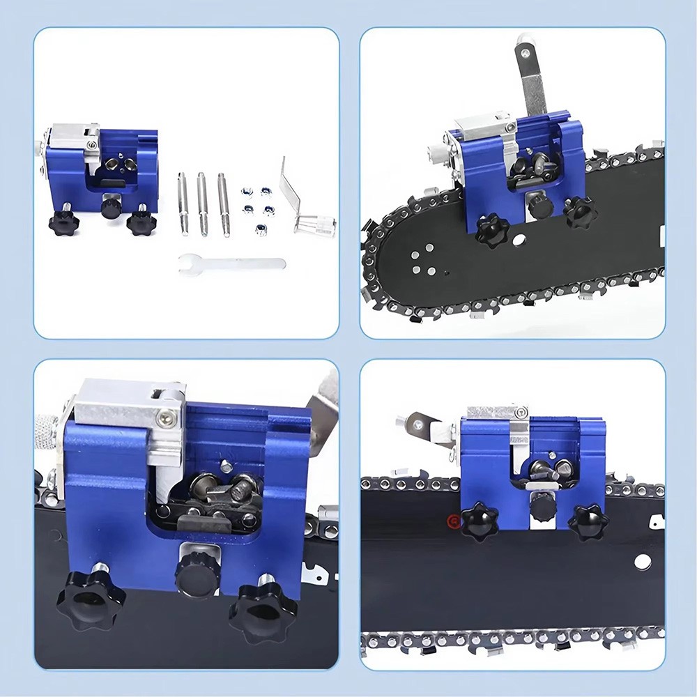 Hand Crank/Electric Sharpener Chainsaw Sharpening Chain Jig Portable Roll Tool