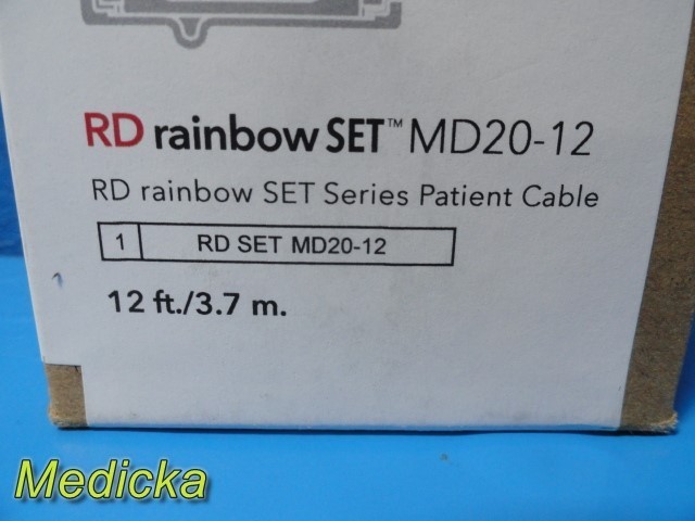 Masimo RD rainbow SET MD20-12 Patient Cable Ref 4073 / Dräger Ref MS33758 ~37914