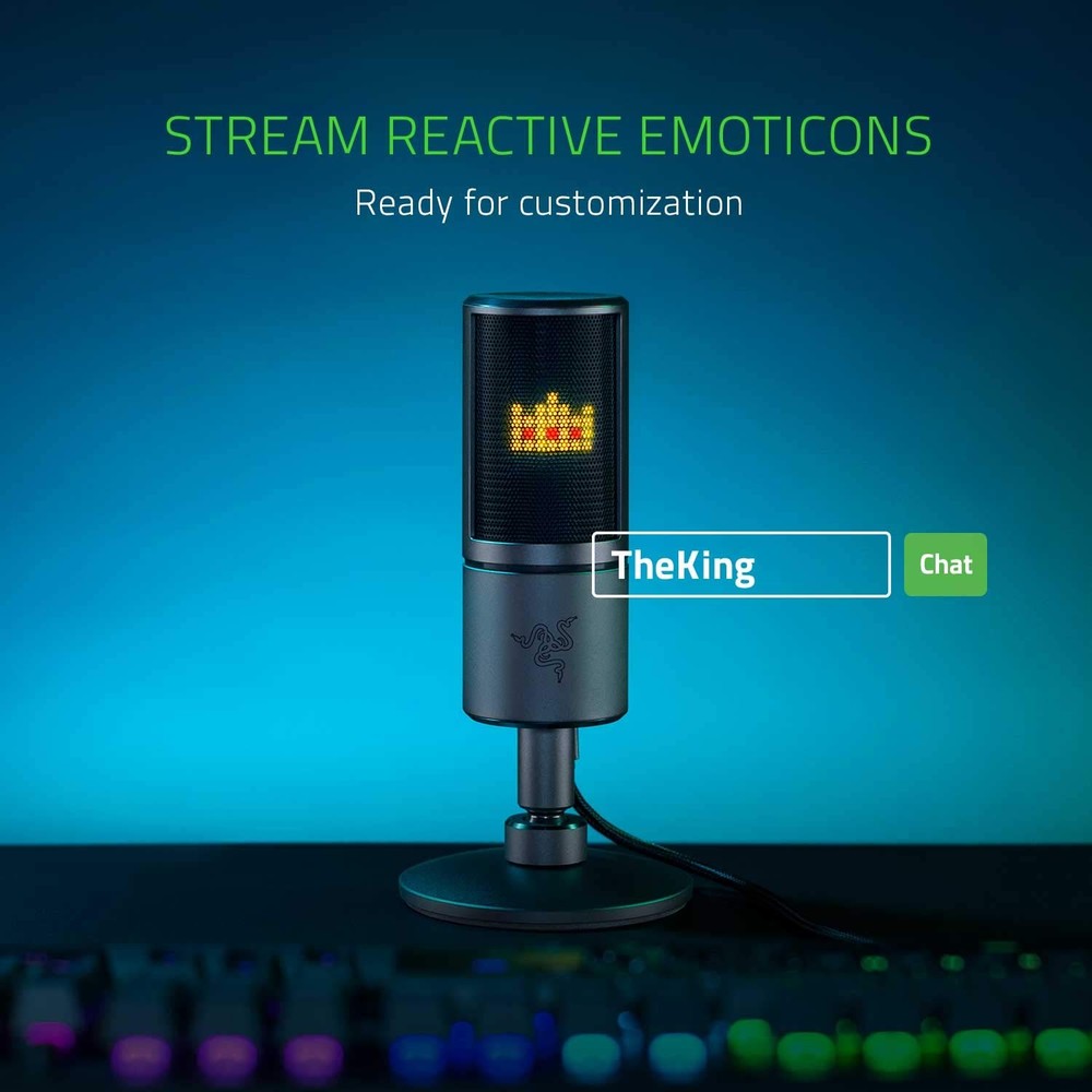 Razer Seiren Emote Streaming Microphone (Black)