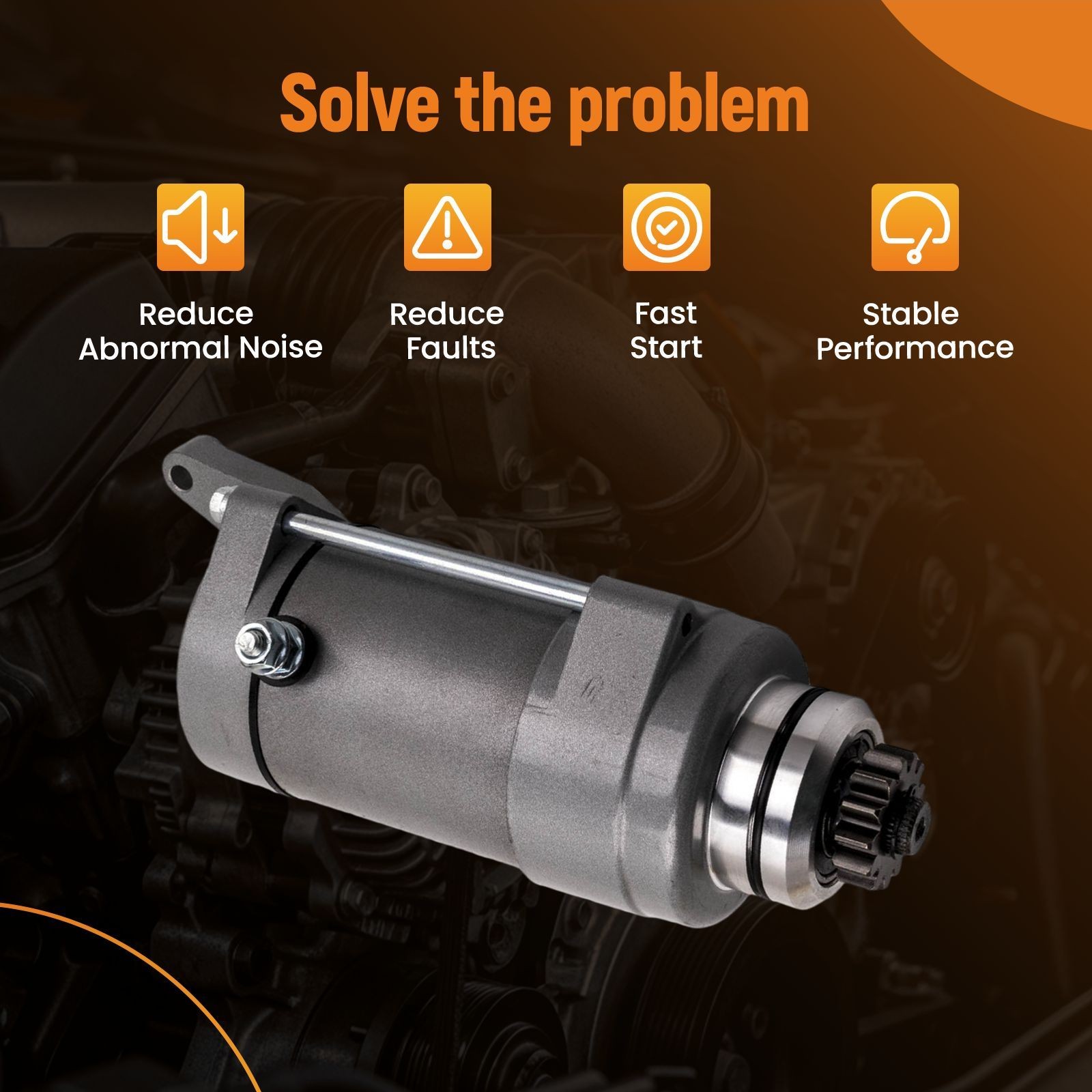 12V Starter for Yamaha 1100 XVS1100 V-Star Classic/Custom/Silverado 1999-2008