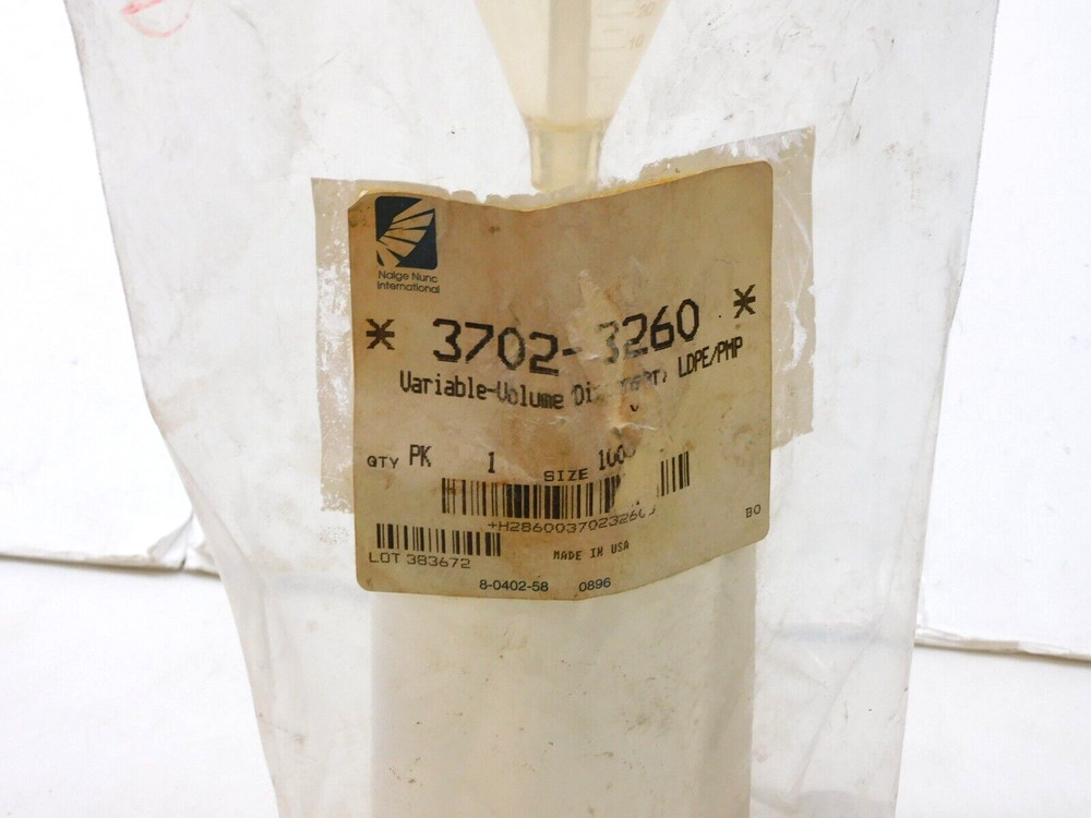 NALGENE 3702-3260 VARIABLE VOLUME DISPENSER