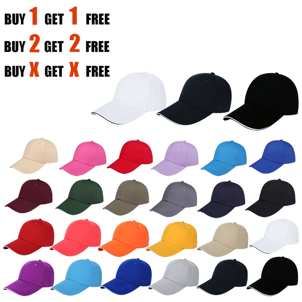 Baseball Cap Washed Cotton Low Profile Plain Adjustable Hat Blank Dad Solid Men