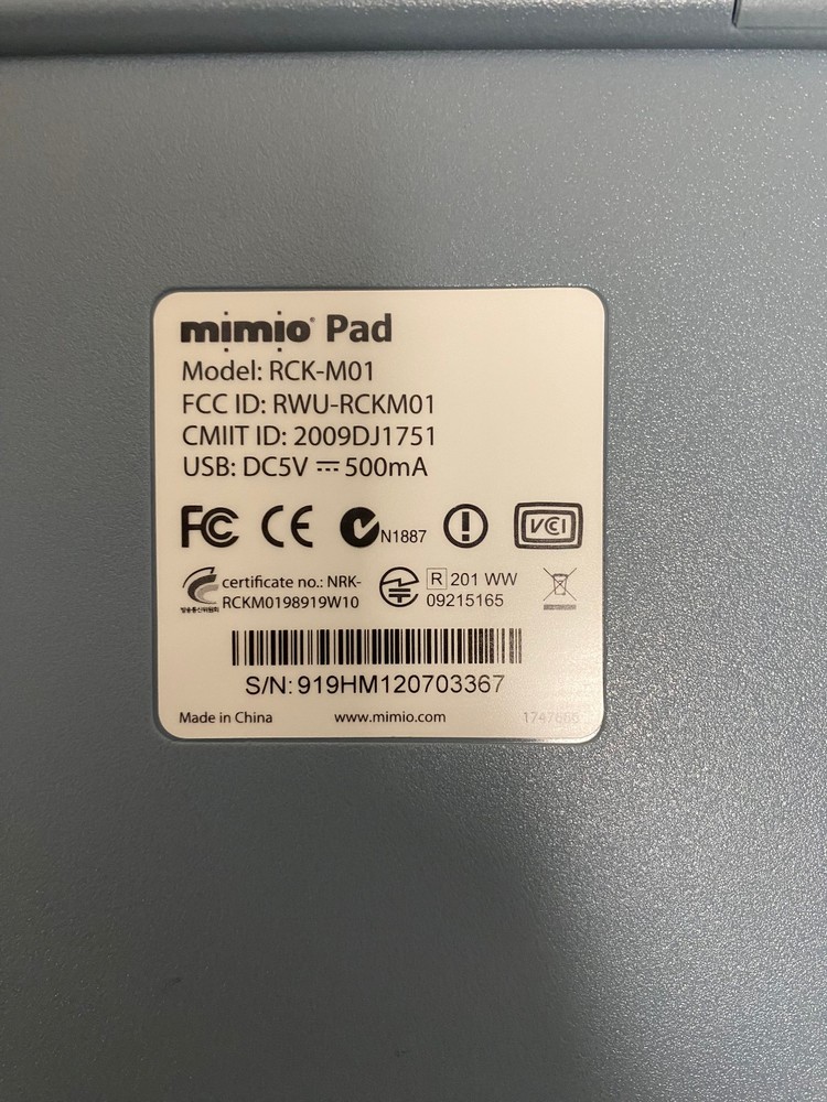 (OPEN BOX) Dymo Mimio Pad RCK-M01 Wireless Interactive Graphic Pen Tablet