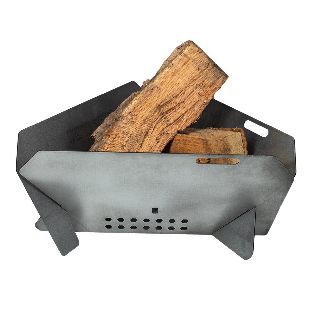US Stove Triangular Firepit, Large