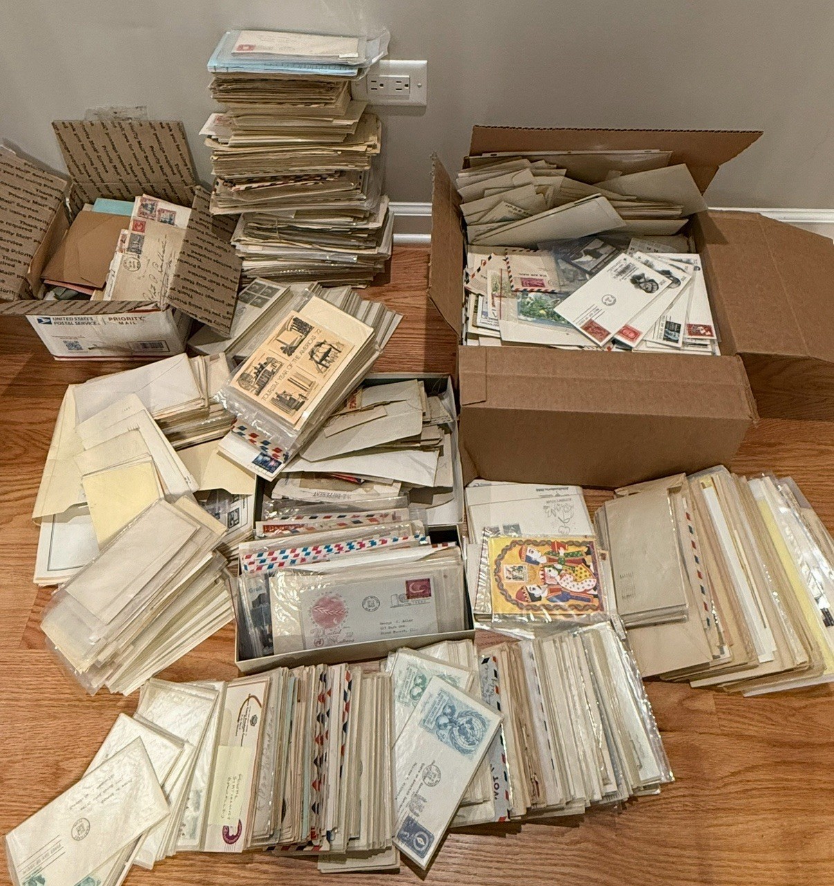 100 Early Postal Covers Random Pull 1890-1960 FDC Airmail Estate Lot