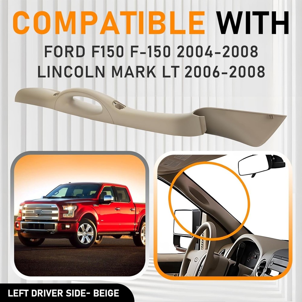 A Pillar Interior Trim Handle Left Driver Side Side, Beige