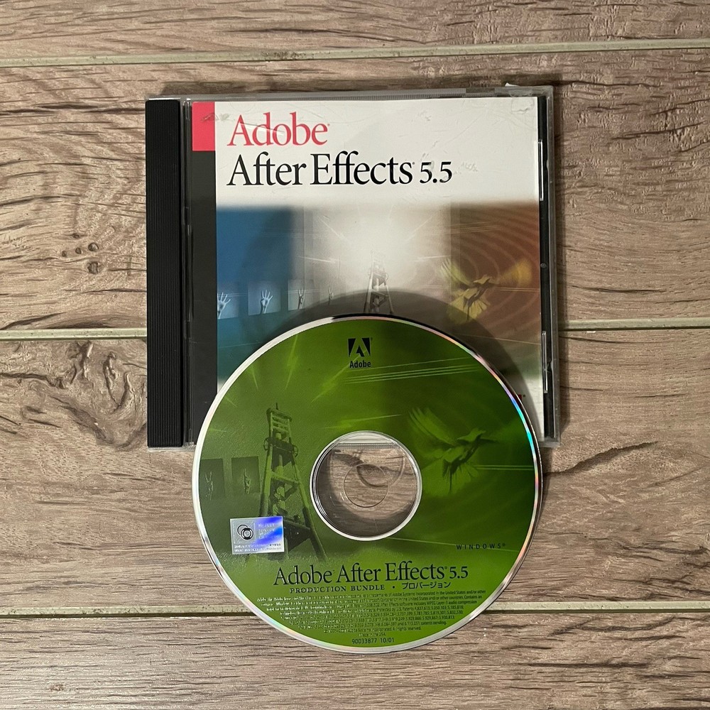 Adobe After Effects 5.5 for Windows Motion Graphics Visual Effects VFX Software