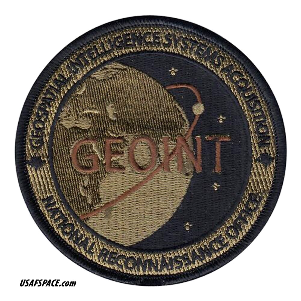 NRO-GEOINT -NATIONAL RECONNAISSANCE OFFICE- USSF USAF DOD VEL OCP PATCH