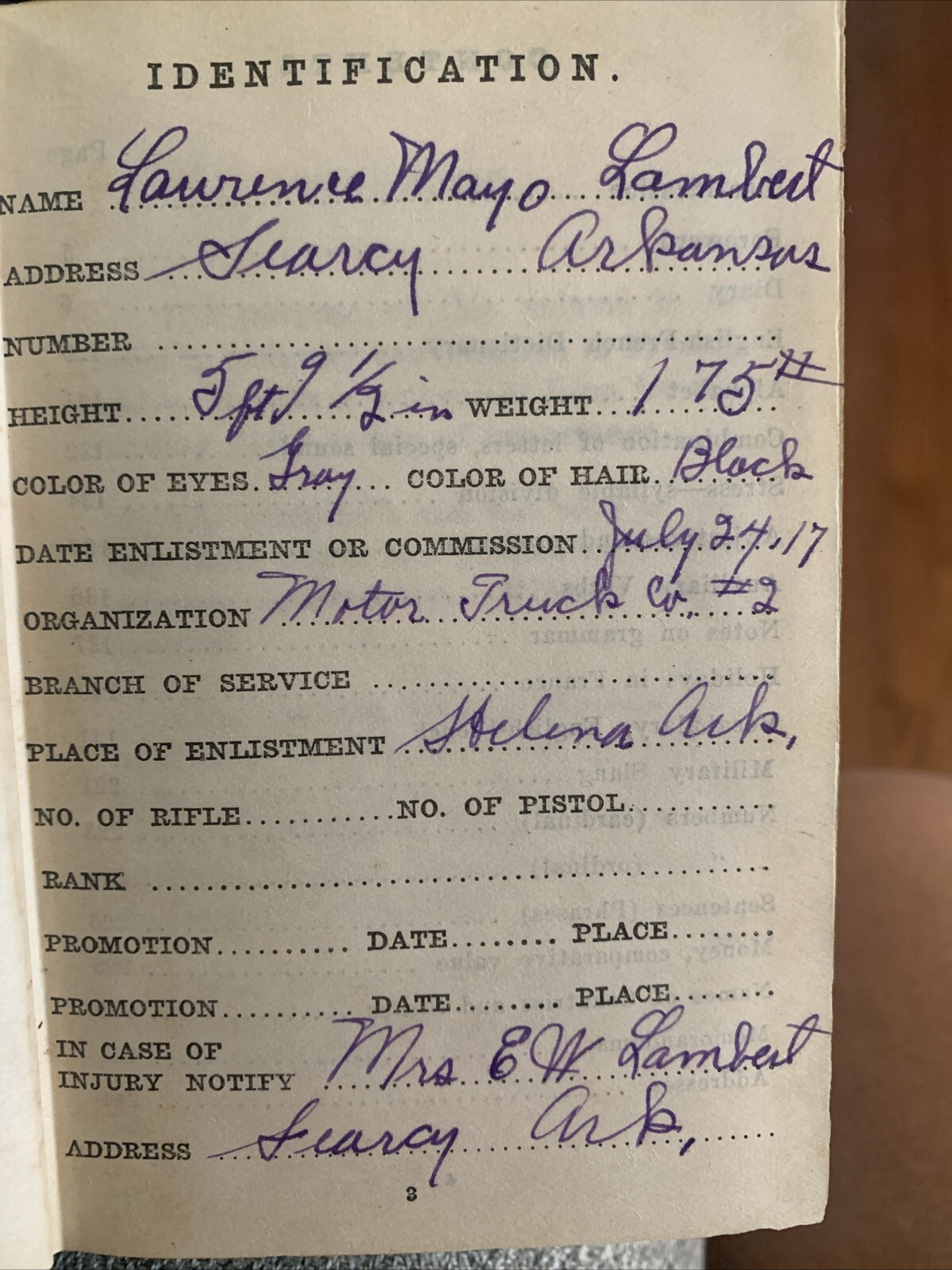 Antique Soldier's - Sailor's Diary / English - French Dictionary - WW1 Militaria