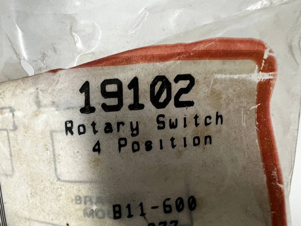Genuine OEM Gemline AC Rotary Switch 19102