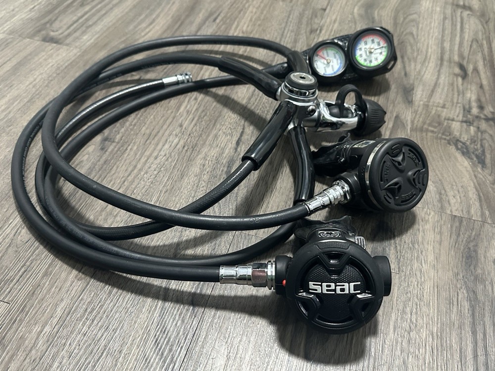 Seac DX200 First Stage, PX100 Second Stage & P-Synchro Octopus Octo, 3-gauge SPG