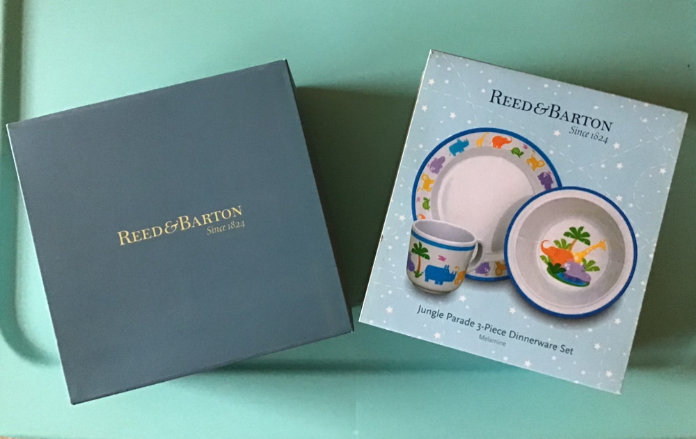 Reed & Barton Jungle Parade 3-Piece Dinnerware Set - with original box