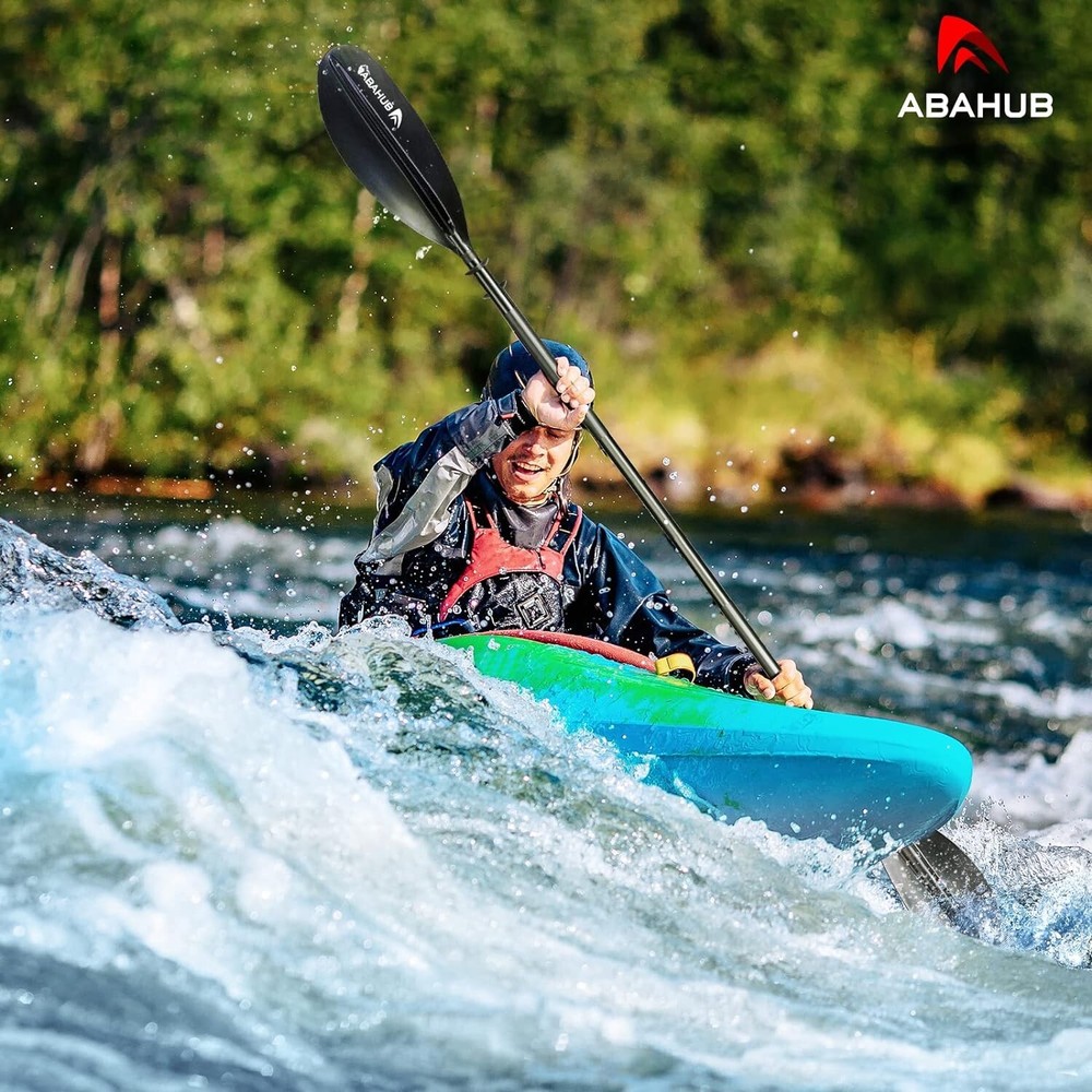 Detachable 2-Section Kayak Oar with Adjustable Blades - Energy-Efficient Design