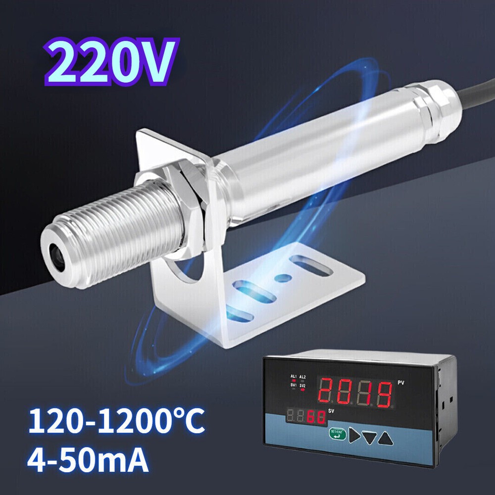 220V Infrared Thermometer Sensor Non-contact Industrial Temperature Controller